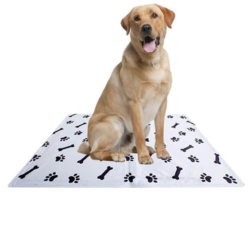 Qyljeiwred Haustier-Eismatte – Kühlmatte für Katzen und Hunde, Schlafkissen, leicht waschbar, Haustier-Aktivitätsbett, Trainingspad für Sofa, Boden, Hundehütte von Qyljeiwred