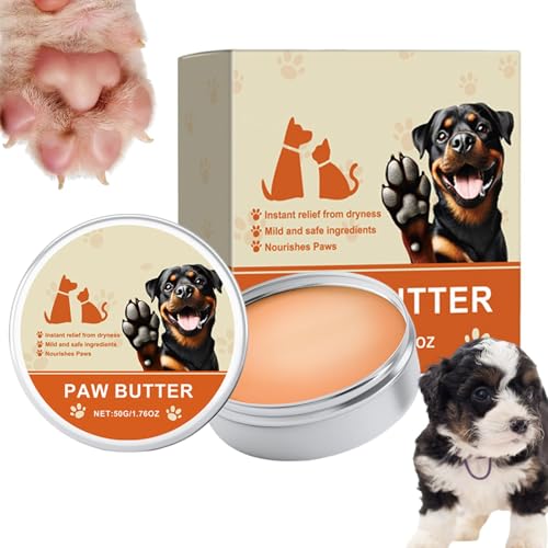 Qyljeiwred Hundepfoten-Balsam – natürlicher Hundepfoten-Balsam – 50 g Hundepfotencreme und Lotion, spendet Feuchtigkeit und beruhigt gereizte Pfoten und Ellbogen, schützt vor Rissen und Wunden Qyljeiwred Hundepfoten-Balsam – natürlicher Hundepfoten-Balsam – 50 g Hundepfotencreme und Lotion, spendet Feuchtigkeit und beruhigt gereizte Pfoten und Ellbogen, schützt vor Rissen und Wunden von Qyljeiwred