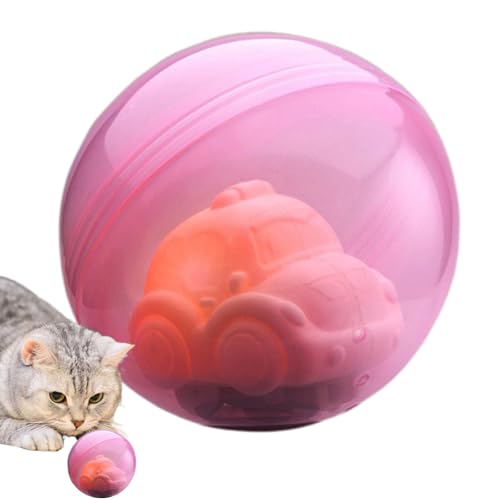 Qyljeiwred Interaktiver Katzenball, rollender Ball, automatische Katzenanreicherung, Spielzeug – Schildkröten-Auto-Form, wiederaufladbar über USB mit Lichtern und Musik, Haustierzubehör für Kätzchen Qyljeiwred Interaktiver Katzenball, rollender Ball, automatische Katzenanreicherung, Spielzeug – Schildkröten-Auto-Form, wiederaufladbar über USB mit Lichtern und Musik, Haustierzubehör für Kätzchen von Qyljeiwred