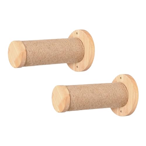 Qyljeiwred Katzenkletterregale – 2 x stabile und sichere Holzleiter-Kratzbaum | Indoor-Kätzchen-Wandregal zur Wandmontage, Haustierbedarf, Möbel zum Kratzen Qyljeiwred Katzenkletterregale – 2 x stabile und sichere Holzleiter-Kratzbaum | Indoor-Kätzchen-Wandregal zur Wandmontage, Haustierbedarf, Möbel zum Kratzen von Qyljeiwred