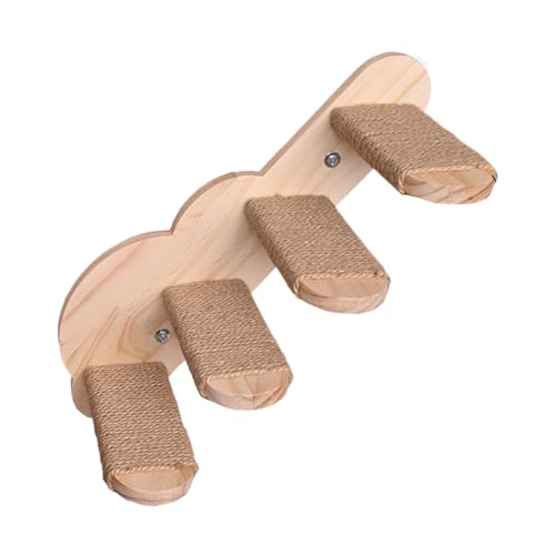 Qyljeiwred Katzentreppe für die Wand, Kletterstufen, Wandschwebend, Holztreppe, sicher und elegant, montiert, Kätzchen, Treppenmöbel für Schlafzimmer, Balkon, Wohnzimmer Qyljeiwred Katzentreppe für die Wand, Kletterstufen, Wandschwebend, Holztreppe, sicher und elegant, montiert, Kätzchen, Treppenmöbel für Schlafzimmer, Balkon, Wohnzimmer von Qyljeiwred