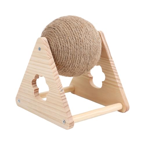 Qyljeiwred Kratzball für Katzen, natürlicher Sisalball für Katzen, lustiges Unterhaltungszubehör, interaktives Kätzchenspielzeug für Kätzchen, Kaninchen und Welpen Qyljeiwred Kratzball für Katzen, natürlicher Sisalball für Katzen, lustiges Unterhaltungszubehör, interaktives Kätzchenspielzeug für Kätzchen, Kaninchen und Welpen von Qyljeiwred