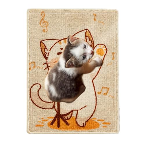 Qyljeiwred Kratzdecke für Katzen – Katzenkratz-Möbelschutz mit Katzen-Design, klebrige Kratzmatte, hohe Dichte, geräumig, für Sofas und Möbel Qyljeiwred Kratzdecke für Katzen – Katzenkratz-Möbelschutz mit Katzen-Design, klebrige Kratzmatte, hohe Dichte, geräumig, für Sofas und Möbel von Qyljeiwred