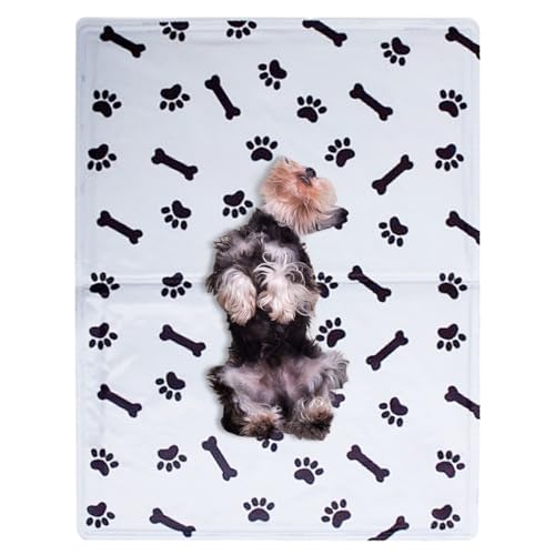 Qyljeiwred Kühldecke für Hunde, Katzen-Kühldecke, Schlafkissen, leicht waschbar, Haustier-Aktivitätsbett, Trainingspad für Sofa, Boden, Zwinger, Box von Qyljeiwred