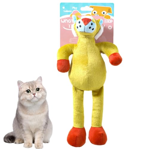 Qyljeiwred Quietschspielzeug für Hunde, Quietschspielzeug Kätzchenspielzeug, interaktives Hundespielzeug, Quietschspielzeug Plüschpuppe, Cartoon-Tier-Katzenspielzeug für kleine, mittelgroße Hunde, Qyljeiwred Quietschspielzeug für Hunde, Quietschspielzeug Kätzchenspielzeug, interaktives Hundespielzeug, Quietschspielzeug Plüschpuppe, Cartoon-Tier-Katzenspielzeug für kleine, mittelgroße Hunde, von Qyljeiwred