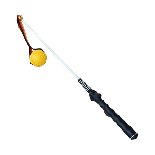 Qyljeiwred Robuste Flirtstange – großer Hunde-Teaser-Stab | Outdoor-Welpen-Ziehspielzeug, interaktiver Haustier-Teaser für Übungstraining von Qyljeiwred