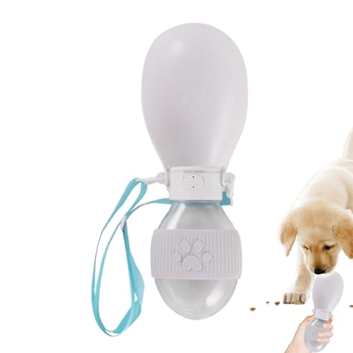 Qyljeiwred Tragbare Hundewasserflasche | Hund Wassernapf Spender Tragbar | Auslaufsicher, Haustier Reisezubehör für Spaziergänge Wandern Outdoor-Aktivitäten von Qyljeiwred