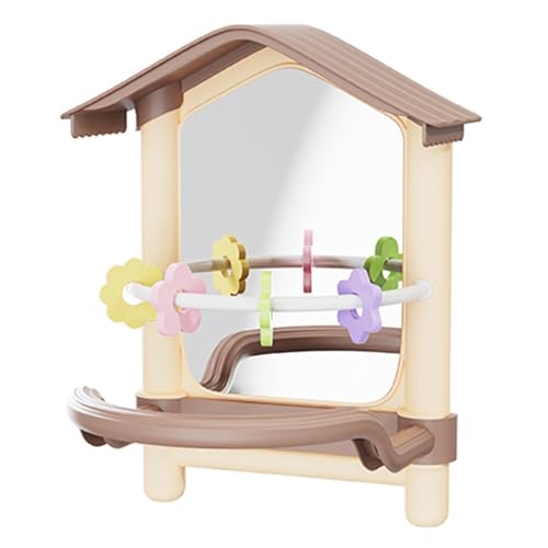 Qyljeiwred Vogelkäfig-Spielzeug – Vogelspielzeug mit Spiegel | Haustierzubehör zum , Spielplatz, drinnen und draußen, Hof, Garten, Terrasse, Hof, Balkon, Fenster im Inneren, Hühner-Hängematte Qyljeiwred Vogelkäfig-Spielzeug – Vogelspielzeug mit Spiegel | Haustierzubehör zum , Spielplatz, drinnen und draußen, Hof, Garten, Terrasse, Hof, Balkon, Fenster im Inneren, Hühner-Hängematte von Qyljeiwred