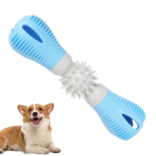 Qyljeiwred Zahnreinigungsspielzeug für Hunde – Hantel Hund Zahnbürste Stick – Interaktives Beißen und Bürsten Hundespielzeug, Robustes Gummi Welpe Kauspielzeug zum Zahnen für Spielen und Unterhaltung Qyljeiwred Zahnreinigungsspielzeug für Hunde – Hantel Hund Zahnbürste Stick – Interaktives Beißen und Bürsten Hundespielzeug, Robustes Gummi Welpe Kauspielzeug zum Zahnen für Spielen und Unterhaltung von Qyljeiwred