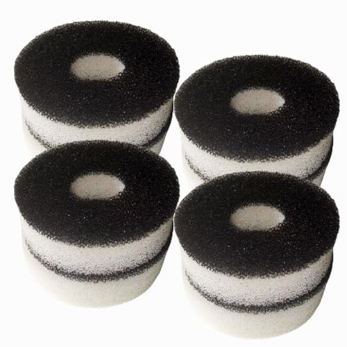 Qzbhct 8 runde Schaumstoff-Filterpads, 8 Stück Kohlenstoffringe für Aquarien, Bio-Schwamm, Ersatz-Service-Kit Qzbhct 8 runde Schaumstoff-Filterpads, 8 Stück Kohlenstoffringe für Aquarien, Bio-Schwamm, Ersatz-Service-Kit von Qzbhct