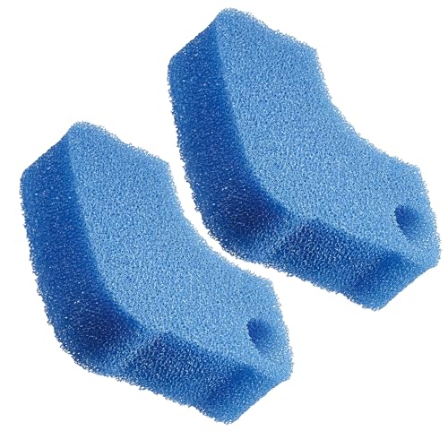 Qzbhct Schaumstoff-Filtereinsätze für Aquarien, kompatibel mit Bio Master 250/350/600 Filtersystemen, 20 Ppi, Blau, 2 Stück von Qzbhct