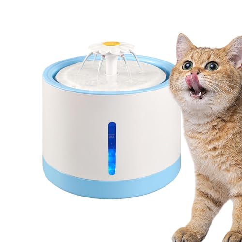 2L Automatic Cat and Dog Water Dispenser Rechargeable Pet Drinking Fountain Quiet Flowing Water Bowl for Multiple Pets Indoor Outdoor Use Easy Cleaning Encourages Hydration with Large Capacity Design von Qzdtue