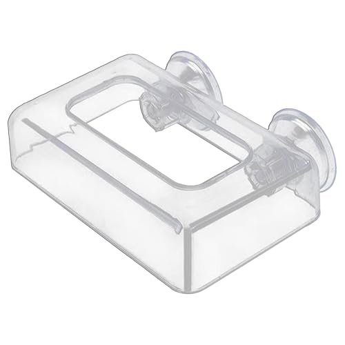 Anti-Drift Food Dispenser, Floating Fodder Holder, S, L, Fish Tank Feeder, Wide Area Tool Aquarium, Acryl Feeding Ring für Betta, tropische Meeresfische von Qzdtue