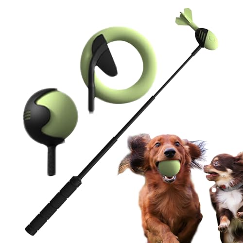 Ballwerfer für Hunde, Ballwerfer für Hunde | Interaktiver Hundespielzeugstarter – Wurfstab für Welpen, mit einziehbarem rutschfestem Griff, Ballwerfer Ballwerfer für Hunde, Ballwerfer für Hunde | Interaktiver Hundespielzeugstarter – Wurfstab für Welpen, mit einziehbarem rutschfestem Griff, Ballwerfer von Qzdtue