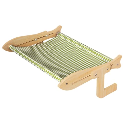 Cat Hammock Window, Breathable Window Cat Perch, Sturdy Wooden Pet Furniture, 45 x 35 x 18 cm für Innenfenster, Bedside, Balkon, Terrasse, perfekte Lounging Area Cat Hammock Window, Breathable Window Cat Perch, Sturdy Wooden Pet Furniture, 45 x 35 x 18 cm für Innenfenster, Bedside, Balkon, Terrasse, perfekte Lounging Area von Qzdtue