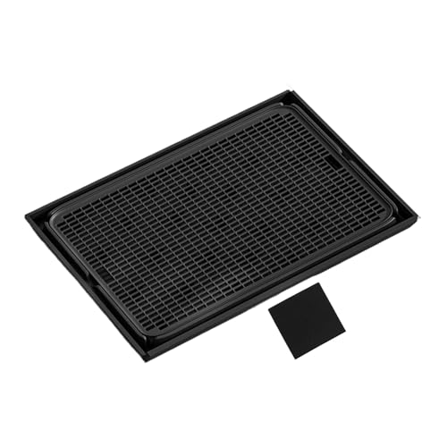Cat Litter Matte, doppelschichtig, wasserdicht, Urinschutz-Pad, 42 x 28,5 x 2 cm, rutschfeste Haustiermatte für alle Katzenbrüste, drinnen und draußen von Qzdtue
