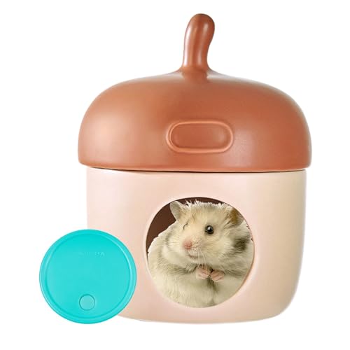 Ceramic Acorn Hamster House, Cute Hideaway Cave, Small Animal Habitat Decor, Cage Accessory, for Dwarf Hamster, Gerbils, Mice, Miniature Pet Homes, Cozy, Hand-Painted Design Ceramic Acorn Hamster House, Cute Hideaway Cave, Small Animal Habitat Decor, Cage Accessory, for Dwarf Hamster, Gerbils, Mice, Miniature Pet Homes, Cozy, Hand-Painted Design von Qzdtue