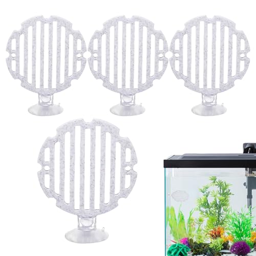 Fischbeet, Betta Tank Zubehör, 4 x bequeme Aquarium-Dekoration, sichere Blattwiederherstellung, 3,9 cm, zum Spawning, Schlafen und Aufenthalt im Aquarium, Landschaft von Qzdtue