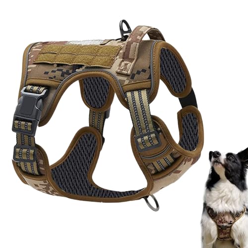 Hundegeschirr, schwere Weste zum Gehen, Haustierzubehör mit Griff S, M, L, XL, tägliches Gehen, , Aufgaben, Rettung, Suchen, Wandern, Camping, Abenteuer von Qzdtue