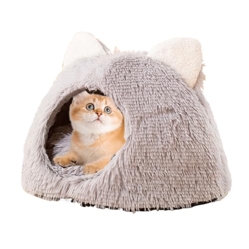 Katzenhaus, waschbares Haustierbett, 45 x 40 x 45 cm, bequemes Schlafnest, Plüsch und Baumwolle, niedlich, für den Innenbereich, für Katzen, Kitten, Puppies & Hunde, ideal für gemütliche Erholung Katzenhaus, waschbares Haustierbett, 45 x 40 x 45 cm, bequemes Schlafnest, Plüsch und Baumwolle, niedlich, für den Innenbereich, für Katzen, Kitten, Puppies & Hunde, ideal für gemütliche Erholung von Qzdtue