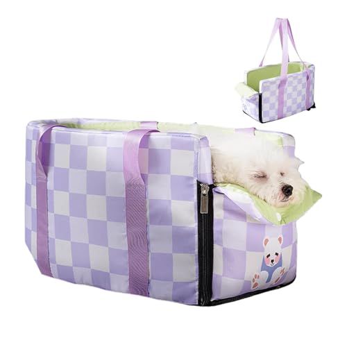Leichter Autositz für Haustiere, einfach zu installieren, vielseitiger Autositz für kleine Hunde, verstellbare Gurte, 45 x 25 x 22 cm Leichter Autositz für Haustiere, einfach zu installieren, vielseitiger Autositz für kleine Hunde, verstellbare Gurte, 45 x 25 x 22 cm von Qzdtue