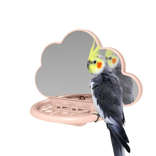 Nymphensittich-Spiegelkäfig, Sitzstangen für Wellensittiche, Vogelspielzeug, Papageienspiegel, Futterbecher für Nymphensittiche, Vogelkäfig-Zubehör Nymphensittich-Spiegelkäfig, Sitzstangen für Wellensittiche, Vogelspielzeug, Papageienspiegel, Futterbecher für Nymphensittiche, Vogelkäfig-Zubehör von Qzdtue