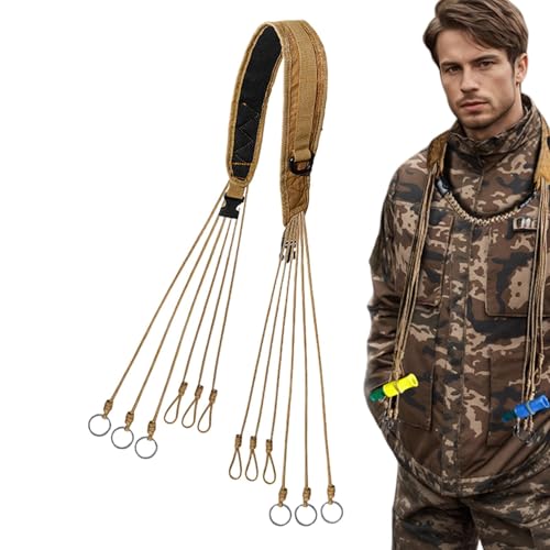 Outdoor Waterfowl Duck Strap, Paracord Carrier mit Metallschnalle Design, Hunting Equipment für Mallard Ducks, Squirrel, Geese, Bird, Turkey, Waterfowl Carrier Strap für einfachen Transport von Qzdtue