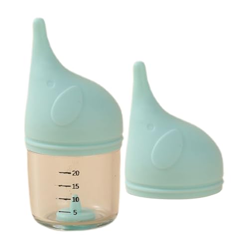 Puppy Bottle, Elephant Shaped, Kitten Nursing Feeder, 20 ml, 50 ml, Anti Choking Pet Feeding Nipples, Small Animal Watering Supplies for Indoor & Outdoor Use von Qzdtue