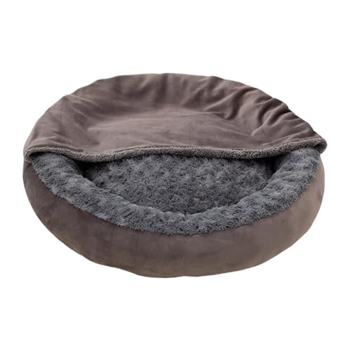 Qzdtue Cat Nest, Donut-Welpenbett, rundes Haustierbett, 59 x 60 x 14 cm, Plüsch-Thermokomfort, rutschfest, für drinnen und draußen, Reisen, für Beruhigung von Kitten, Hunden, Winterschlaf Qzdtue Cat Nest, Donut-Welpenbett, rundes Haustierbett, 59 x 60 x 14 cm, Plüsch-Thermokomfort, rutschfest, für drinnen und draußen, Reisen, für Beruhigung von Kitten, Hunden, Winterschlaf von Qzdtue