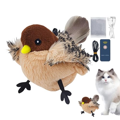 Qzdtue Catnip Flying Bird Toy for Cats Realistic Flapping Feather Bird Design Soft and Cozy Interactive Play Kitten Toys Ideal for Indoor Cat Fun and Entertainment Encourages Exercise and Engagement Qzdtue Catnip Flying Bird Toy for Cats Realistic Flapping Feather Bird Design Soft and Cozy Interactive Play Kitten Toys Ideal for Indoor Cat Fun and Entertainment Encourages Exercise and Engagement von Qzdtue