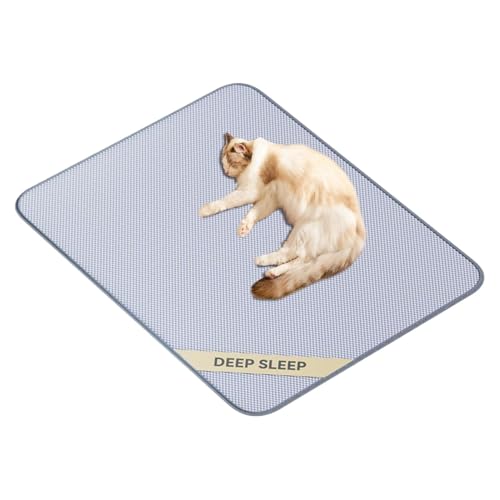 Qzdtue Dog Cooling Matte, atmungsaktiv, kaltes Bett, Hot Weather Relief Pad, Soft Sleeping Cushion Pets, 45 x 35 x 1 cm, tragbare Lösung für Indoor, Outdoor, Puppies, Kitten Qzdtue Dog Cooling Matte, atmungsaktiv, kaltes Bett, Hot Weather Relief Pad, Soft Sleeping Cushion Pets, 45 x 35 x 1 cm, tragbare Lösung für Indoor, Outdoor, Puppies, Kitten von Qzdtue