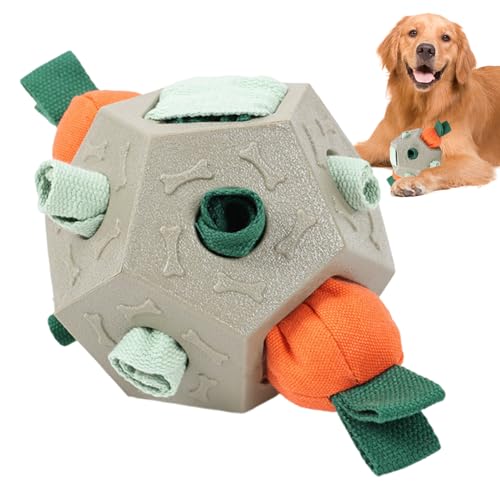 Qzdtue Interaktives Hunde-Spielzeug, Kaugummi mit Quietscher, 14 x 14 x 12 x 10 cm, Teeth Cleaning Spielzeug für kleine mittelgroße und große Brötchen, Schnupfen und Entspannung Qzdtue Interaktives Hunde-Spielzeug, Kaugummi mit Quietscher, 14 x 14 x 12 x 10 cm, Teeth Cleaning Spielzeug für kleine mittelgroße und große Brötchen, Schnupfen und Entspannung von Qzdtue