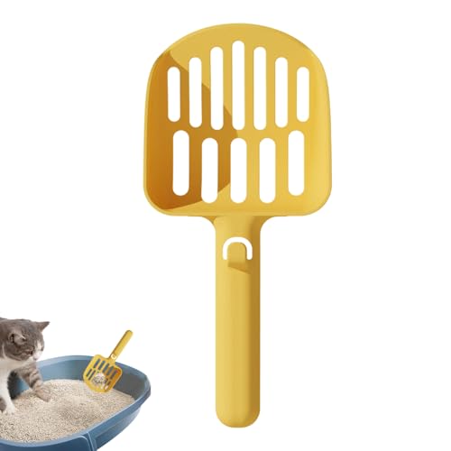Qzdtue Litter Scoop, Non-Stick Cat Litter Shovel 11,8 x 25 x 3,6 cm, ergonomischer Griff mit modischem Design für Hausbreaking Training und Multi-Cat Households, Grau, Gelb Qzdtue Litter Scoop, Non-Stick Cat Litter Shovel 11,8 x 25 x 3,6 cm, ergonomischer Griff mit modischem Design für Hausbreaking Training und Multi-Cat Households, Grau, Gelb von Qzdtue