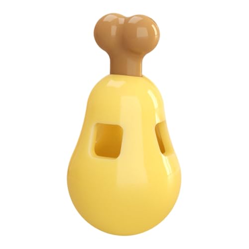 Qzdtue Treat Dispensing Dog Toy, Interactive Puppy Feeder, Teeth Grinding Kaugummi, 11 x 6 x 6 cm Chicken Leg Shape, lustiges Chew Toy für Zuhause und Spiel von Qzdtue