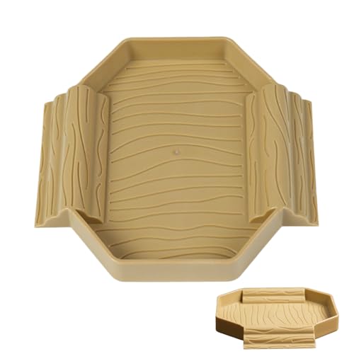 Schildkröte Water Dish, Reptile Bathing Pool, Feeding Tub, Stain-Resistant Design, 5,87 x 5,71 x 0,79 Zoll, Easy Clean Basin for Snake Gecko Turtle Tank Terrarium Use Schildkröte Water Dish, Reptile Bathing Pool, Feeding Tub, Stain-Resistant Design, 5,87 x 5,71 x 0,79 Zoll, Easy Clean Basin for Snake Gecko Turtle Tank Terrarium Use von Qzdtue