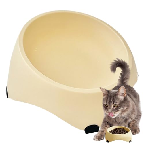 Tilted Anti-Vomiting Feeding Dish, Non-Slip Pet Plate, Cat Bowl Set, 13,5 x 13,5 x 9 cm, Treat and Water Container, for Indoor Outdoor Mealtime Comfort Clean Container, Serves Sets Tilted Anti-Vomiting Feeding Dish, Non-Slip Pet Plate, Cat Bowl Set, 13,5 x 13,5 x 9 cm, Treat and Water Container, for Indoor Outdoor Mealtime Comfort Clean Container, Serves Sets von Qzdtue