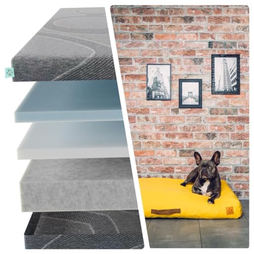 Roth & Bock - Premiumline - orthopädische Hunde Matratze mit spezieller 3Schichten-Memory-Foam Füllung - Größe L - 101 x 76 x 12,5 cm von R B ROTH & BOCK ····· THE GERMAN PET BRAND