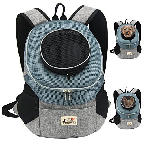 RABBICUTE Haustier-Hunde-Tragetasche, verstellbar, atmungsaktiv, Fronttasche, abnehmbares Design, Welpe, Katze, Hund, Rucksack für kleine Hunde, Katzen, Camping, Outdoor-Ausflug RABBICUTE Haustier-Hunde-Tragetasche, verstellbar, atmungsaktiv, Fronttasche, abnehmbares Design, Welpe, Katze, Hund, Rucksack für kleine Hunde, Katzen, Camping, Outdoor-Ausflug von RABBICUTE