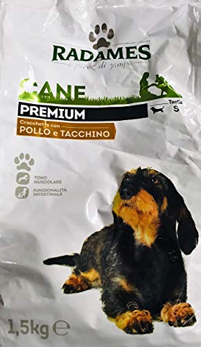 RADAMES Premium 1,5 kg - Kroketten für Hund mit Huhn und Tacchino - Größe S (evtl. Nicht in Deutscher Sprache) von RADAMES