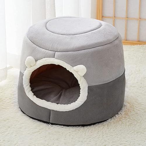 1Pcs Winter Tiefen Schlaf Komfort Katze Bett Kleine Matte Nest Katzen Zelt Gemütliche Höhle Kapsel Kleine Hunde Katzen Haus innen von RAEF