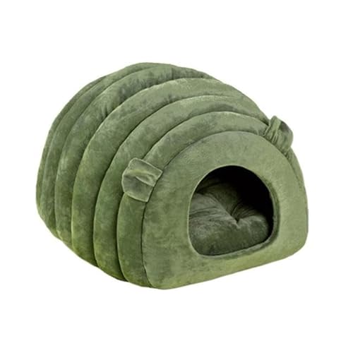 Niedlicher, halbgeschlossener Katzenbett-Schlafsack mit Kissen, warmes Haustierhaus aus PP, abnehmbares, waschbares Winter-Nestbett für den Innenbereich mit Matte Niedlicher, halbgeschlossener Katzenbett-Schlafsack mit Kissen, warmes Haustierhaus aus PP, abnehmbares, waschbares Winter-Nestbett für den Innenbereich mit Matte von RAEF