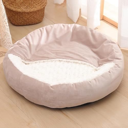 RAEF 1 Stück kleines Hundebett, Katzenbett mit Kapuzendecke, gemütliches Kuscheltier, orthopädisches Welpen-Haustierbett, Donut, runder Hundebau, Katzenhöhle, rutschfeste Unterseite RAEF 1 Stück kleines Hundebett, Katzenbett mit Kapuzendecke, gemütliches Kuscheltier, orthopädisches Welpen-Haustierbett, Donut, runder Hundebau, Katzenhöhle, rutschfeste Unterseite von RAEF