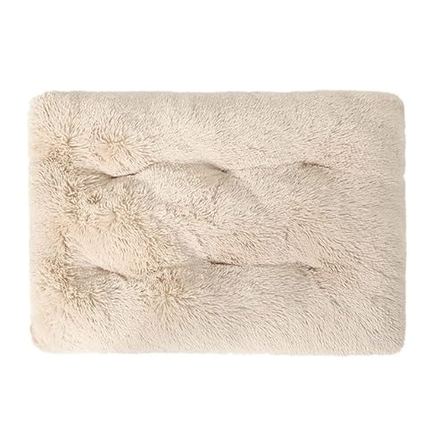 RAEF Hundebett, lang, Plüsch, beruhigend, bequemes Kunstfell, waschbare Kistenmatte mit Rutschfester Unterseite für große, mittelgroße Hunde RAEF Hundebett, lang, Plüsch, beruhigend, bequemes Kunstfell, waschbare Kistenmatte mit Rutschfester Unterseite für große, mittelgroße Hunde von RAEF