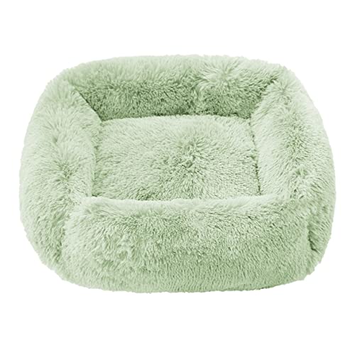 RAEF Quadratisches großes Hundebett, Flauschiges Katzenbett, langes Plüsch-Haustiersofa, Matte, Hundehaus, Zwinger, Winter, Warmer Schlaf, Haustierbedarf, beruhigendes Kissen RAEF Quadratisches großes Hundebett, Flauschiges Katzenbett, langes Plüsch-Haustiersofa, Matte, Hundehaus, Zwinger, Winter, Warmer Schlaf, Haustierbedarf, beruhigendes Kissen von RAEF