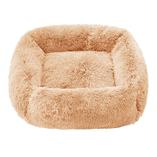 RAEF Quadratisches großes Hundebett, Flauschiges Katzenbett, langes Plüsch-Haustiersofa, Matte, Hundehaus, Zwinger, Winter, Warmer Schlaf, Haustierbedarf, beruhigendes Kissen RAEF Quadratisches großes Hundebett, Flauschiges Katzenbett, langes Plüsch-Haustiersofa, Matte, Hundehaus, Zwinger, Winter, Warmer Schlaf, Haustierbedarf, beruhigendes Kissen von RAEF