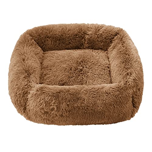 RAEF Quadratisches großes Hundebett, Flauschiges Katzenbett, langes Plüsch-Haustiersofa, Matte, Hundehaus, Zwinger, Winter, Warmer Schlaf, Haustierbedarf, beruhigendes Kissen RAEF Quadratisches großes Hundebett, Flauschiges Katzenbett, langes Plüsch-Haustiersofa, Matte, Hundehaus, Zwinger, Winter, Warmer Schlaf, Haustierbedarf, beruhigendes Kissen von RAEF