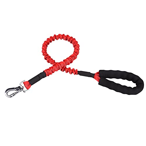 Traktionsleine for Haustiere, reflektierende Streifen verhindern das Herausstürmen, bequemer Griff, Traktionsseil for mittelgroße Hunde – Grün/509 (Color : Red) von RAHYMA