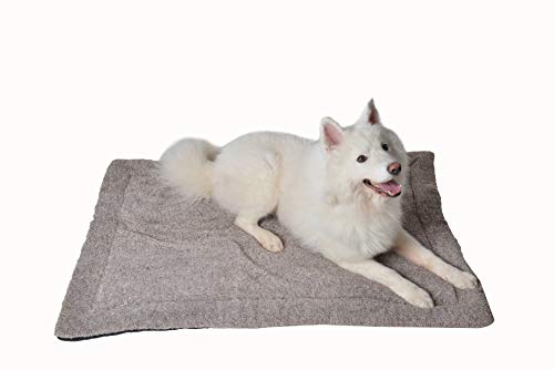 RAIKOU Hundedecke Katzendecke Haustier-Decke mit Plüsch Kissen Fleece-Decke/Tier Schlafdeck Hundebett Haustierbett, waschbar und rutschfest(Braun Melange,80x60cm RAIKOU Hundedecke Katzendecke Haustier-Decke mit Plüsch Kissen Fleece-Decke/Tier Schlafdeck Hundebett Haustierbett, waschbar und rutschfest(Braun Melange,80x60cm von RAIKOU