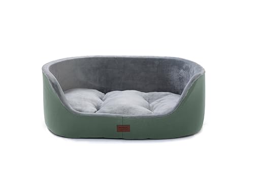 RAIKOU Mittelgroße Hundebett, Rund Hundekorb Weich Bequem rutschfest Hundesofa, rutschfestes und kratzfestes Hundesofa,Haustierbett für Kleine Mittelgroß Hunde und Katzen.(Dunkelgrün,75 * 54 * 27cm) RAIKOU Mittelgroße Hundebett, Rund Hundekorb Weich Bequem rutschfest Hundesofa, rutschfestes und kratzfestes Hundesofa,Haustierbett für Kleine Mittelgroß Hunde und Katzen.(Dunkelgrün,75 * 54 * 27cm) von RAIKOU