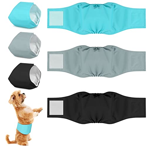 3 Stück M Waschbare Windeln für Rüden, Wiederverwendbare Hundewindeln für Rüden, Hoher Saugfähigkeit Hunde Windeln, Bauchbänder für Männliche Hunde, Hygienehosen, Bauchband für Inkontinenz Hund 3 Stück M Waschbare Windeln für Rüden, Wiederverwendbare Hundewindeln für Rüden, Hoher Saugfähigkeit Hunde Windeln, Bauchbänder für Männliche Hunde, Hygienehosen, Bauchband für Inkontinenz Hund von RAINPOP